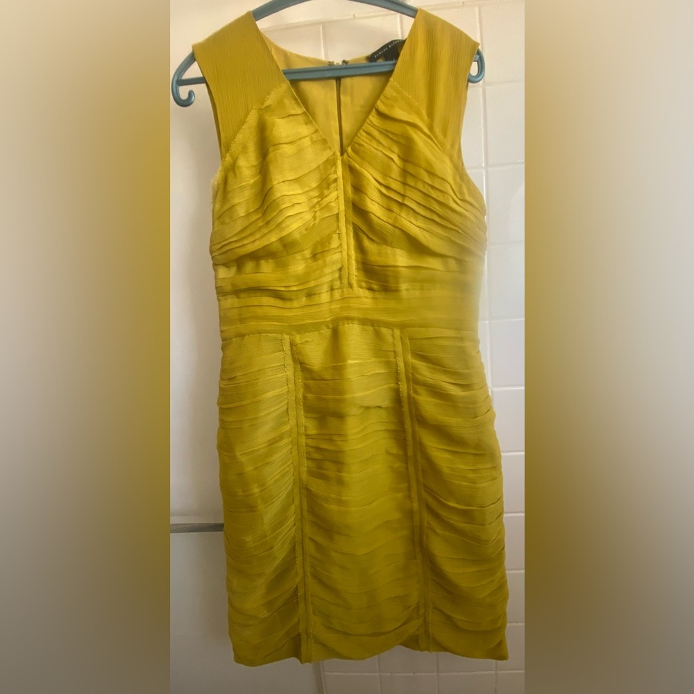 Banana Republic Mad Men Collection Elegant Mustard Cocktail/Party Dress